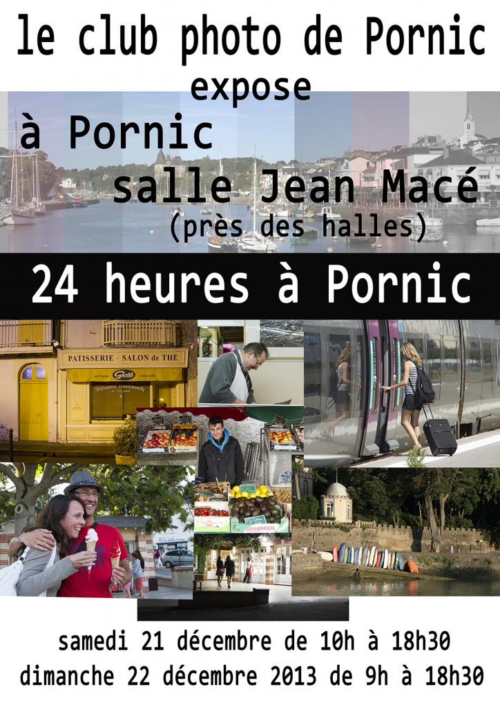 Affiche expo photo 24h à Pornic