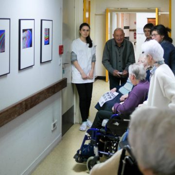 L’exposition « Mouvements » à la résidence Les Rives de l’Auxence à Belligné